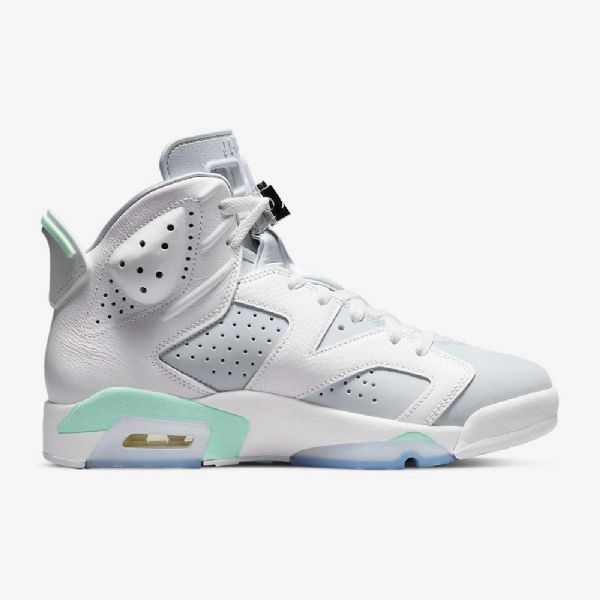 Nike Air Jordan 6 Retro Sko Dame Hvite Mint Platina