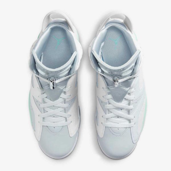 Nike Air Jordan 6 Retro Sko Dame Hvite Mint Platina
