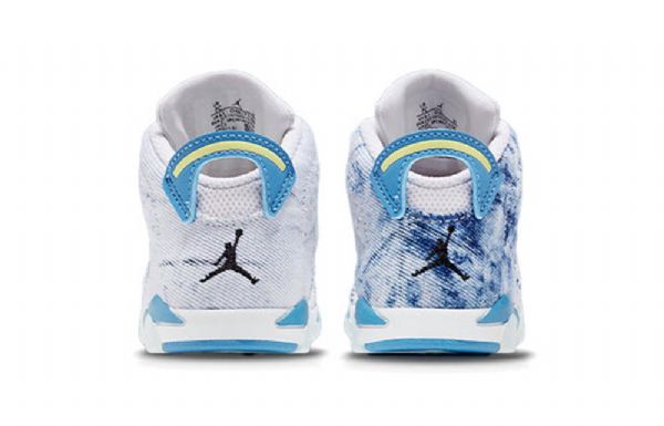 Nike Air Jordan 6 Retro Td Sko Barn Blå