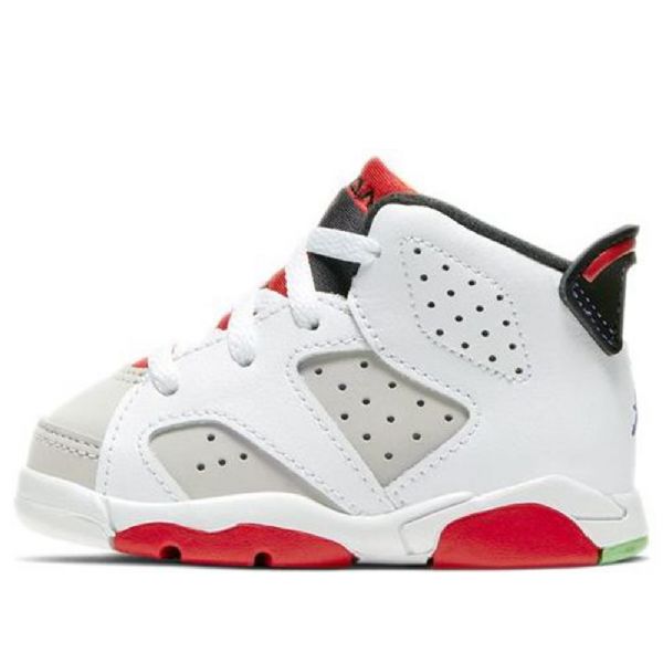Nike Air Jordan 6 Retro Td Sko Barn Grå Rød