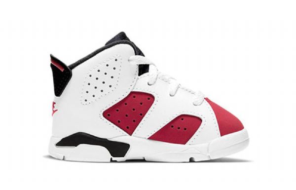 Nike Air Jordan 6 Retro Td Sko Barn Hvite