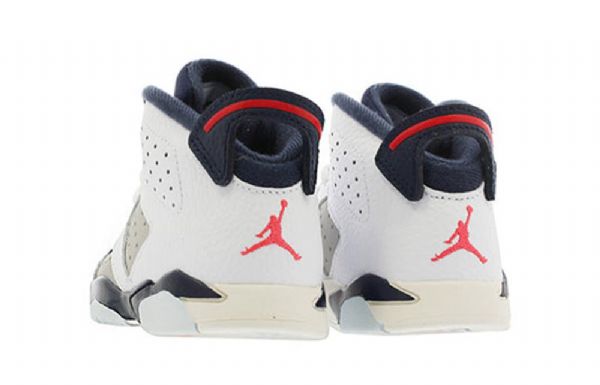 Nike Air Jordan 6 Retro Td Sko Barn Hvite