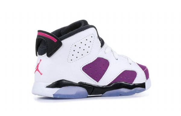 Nike Air Jordan 6 Retro Td Sko Barn Rosa
