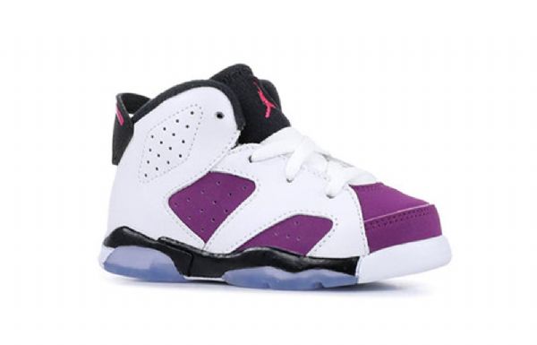 Nike Air Jordan 6 Retro Td Sko Barn Rosa