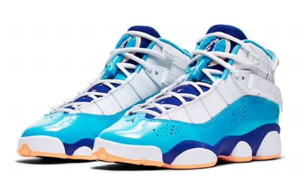 Nike Air Jordan 6 Rings Gs Basketsko Herre Blå Hvite