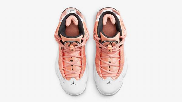 Nike Air Jordan 6 Rings Gs Madder Root Sko Dame Korall Hvite