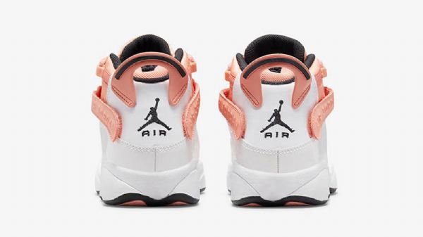 Nike Air Jordan 6 Rings Gs Madder Root Sko Dame Korall Hvite