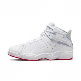 Nike Air Jordan 6 Rings Sko Dame Hvite Rød