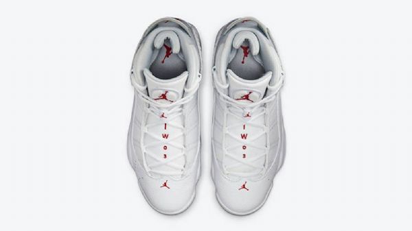 Nike Air Jordan 6 Rings Sko Dame Hvite Rød