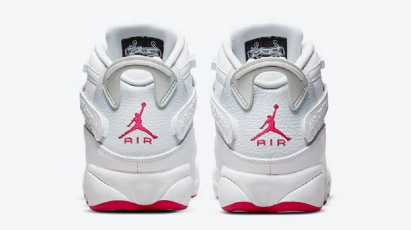 Nike Air Jordan 6 Rings Sko Dame Hvite Rød