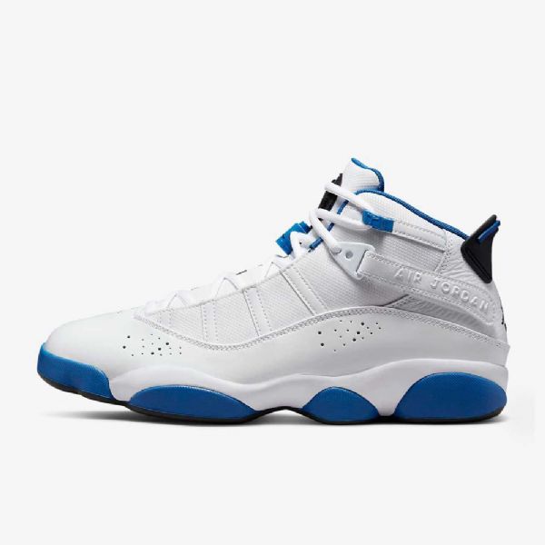 Nike Air Jordan 6 Rings Sko Herre Hvite Grå Blå