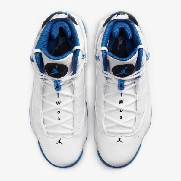 Nike Air Jordan 6 Rings Sko Herre Hvite Grå Blå