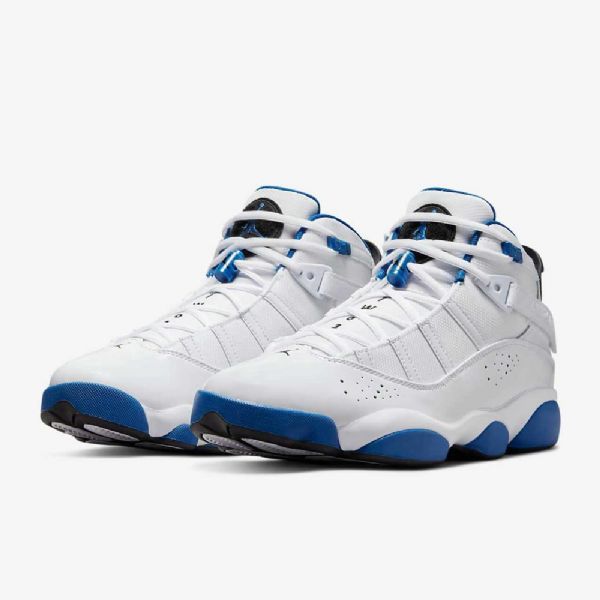 Nike Air Jordan 6 Rings Sko Herre Hvite Grå Blå