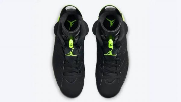 Nike Air Jordan 6 Sko Dame Svarte Grønn