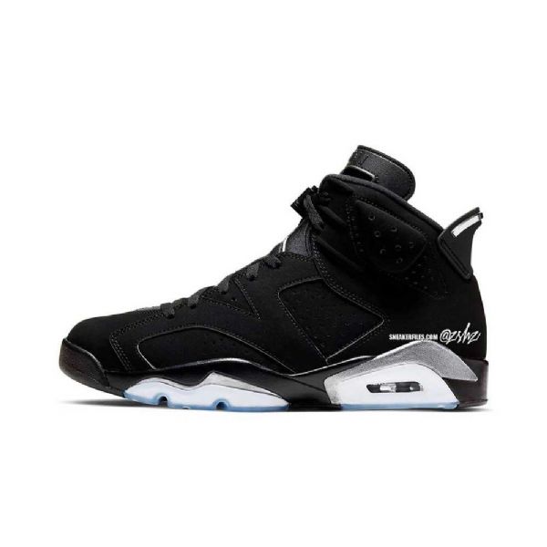 Nike Air Jordan 6 Sko Dame Svarte Sølv