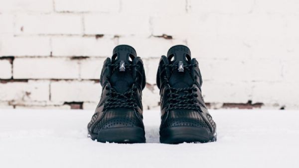 Nike Air Jordan 6 Sko Herre Svarte