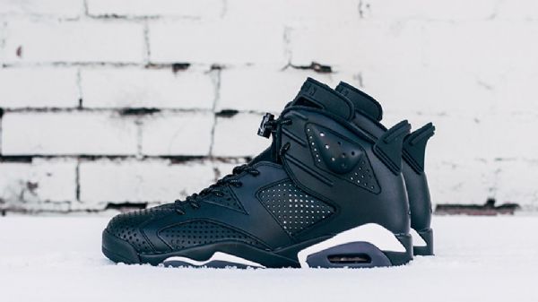 Nike Air Jordan 6 Sko Herre Svarte