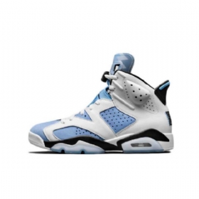 Nike Air Jordan 6 Unc Sko Dame Blå Hvite