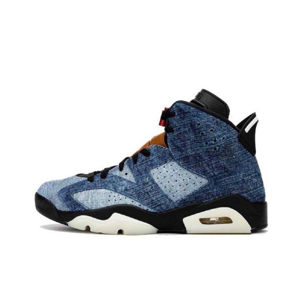 Nike Air Jordan 6 Washed Sko Dame Blå
