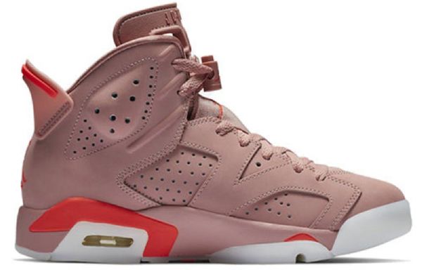 Nike Aleali May X Air Jordan 6 Retro Basketball Shoes Dame Rosa