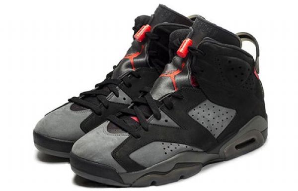 Nike Paris Saint-germain X Air Jordan 6 Retro Basketball Shoes Herre Grå