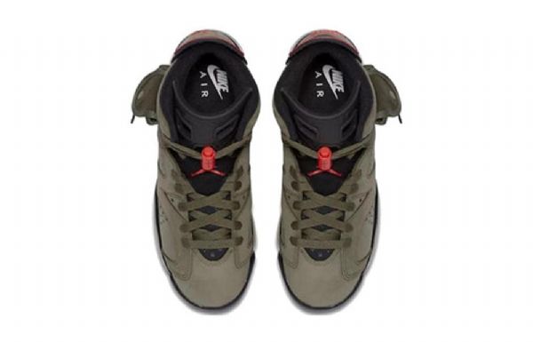 Nike Travis Scott X Air Jordan 6 Retro Gs Basketsko Herre Olivengrønne