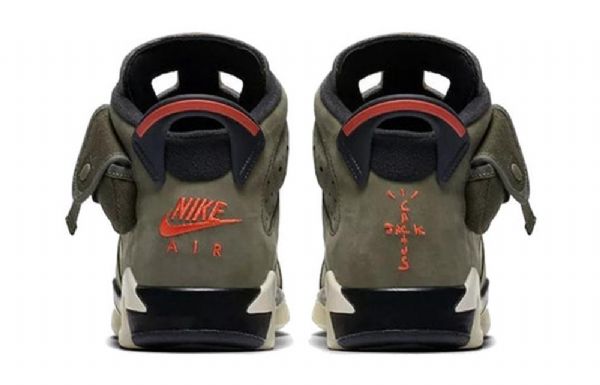 Nike Travis Scott X Air Jordan 6 Retro Gs Basketsko Herre Olivengrønne