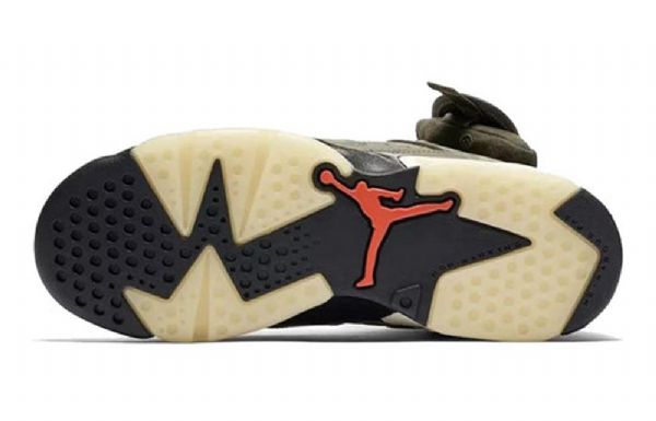 Nike Travis Scott X Air Jordan 6 Retro Gs Basketsko Herre Olivengrønne