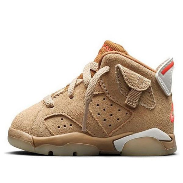 Nike Travis Scott X Air Jordan 6 Retro Td Sko Barn Khaki