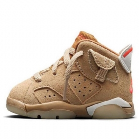 Nike Travis Scott X Air Jordan 6 Retro Td Sko Barn Khaki