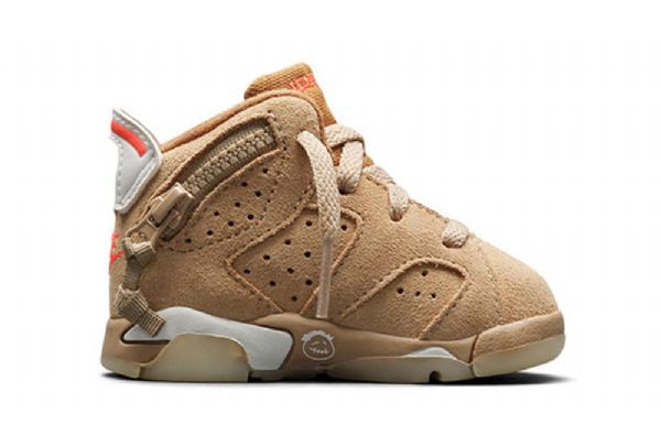 Nike Travis Scott X Air Jordan 6 Retro Td Sko Barn Khaki