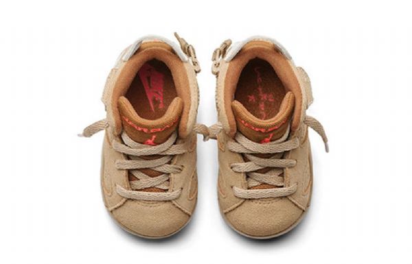 Nike Travis Scott X Air Jordan 6 Retro Td Sko Barn Khaki