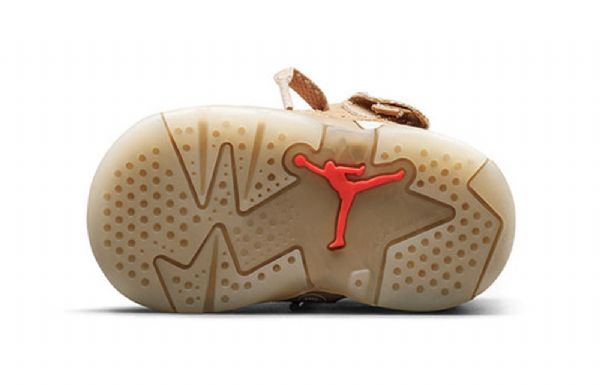 Nike Travis Scott X Air Jordan 6 Retro Td Sko Barn Khaki