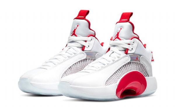 Nike Air Jordan 35 Gs Basketsko Herre Hvite Rød