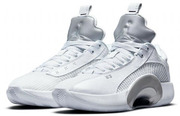 Nike Air Jordan 35 Low Tops Pf Joggesko Herre Hvite Sølv