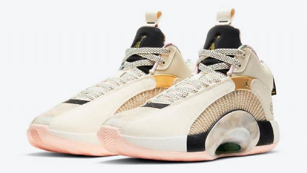 Nike Air Jordan 35 Paris Pale Ivory Sko Herre Khaki
