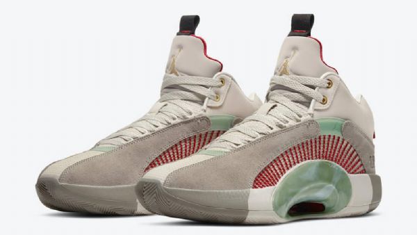 Nike Clot X Jordan Retro 35 Sp Warrior Jade Sko Herre Grå
