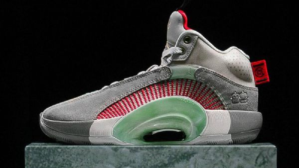 Nike Clot X Jordan Retro 35 Sp Warrior Jade Sko Herre Grå