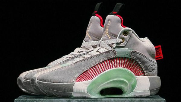 Nike Clot X Jordan Retro 35 Sp Warrior Jade Sko Herre Grå