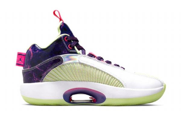 Nike Luka Doncic X Air Jordan 35 Low Tops Gs Basketsko Herre Lilla Grønn Hvite