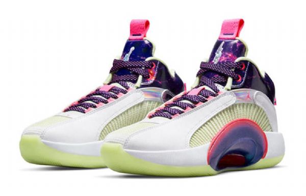 Nike Luka Doncic X Air Jordan 35 Low Tops Gs Basketsko Herre Lilla Grønn Hvite
