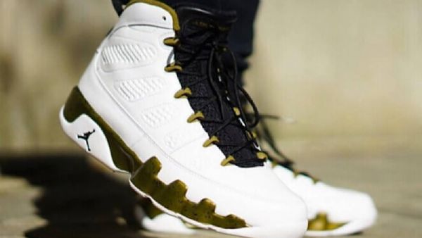 Nike Air Jordan 9 Militia Sko Herre Hvite Grønn