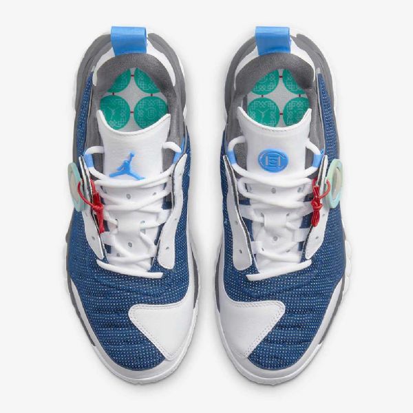 Nike Air Jordan Delta 2 X Clot Sko Herre Hvite Grå Marineblå