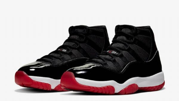 Nike Air Jordan 11 Bred Sko Dame Svarte