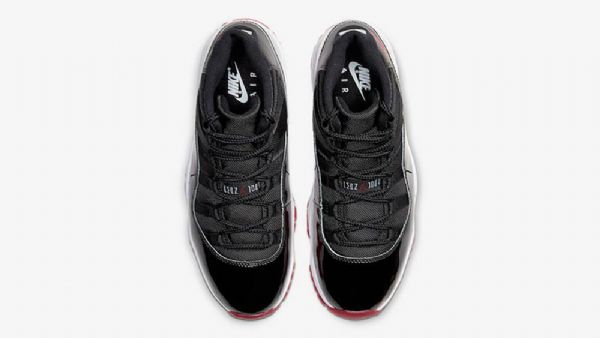 Nike Air Jordan 11 Bred Sko Dame Svarte