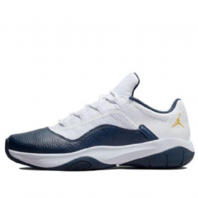 Nike Air Jordan 11 cmft Low Tops Retro Basketball Shoes Herre Hvite Marineblå