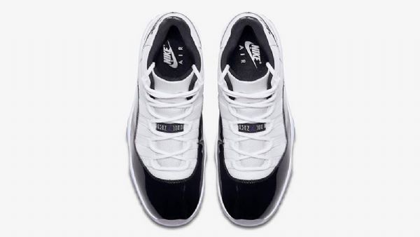 Nike Air Jordan 11 Concord Sko Herre Hvite Svarte