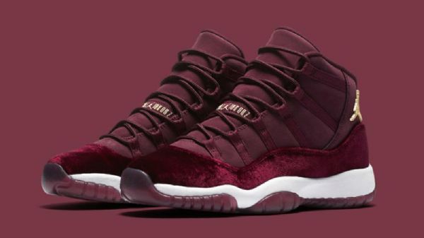 Nike Air Jordan 11 Gs Night Maroon Sko Herre Burgunder