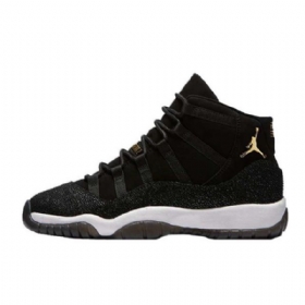 Nike Air Jordan 11 Heiress Sko Herre Svarte Gull