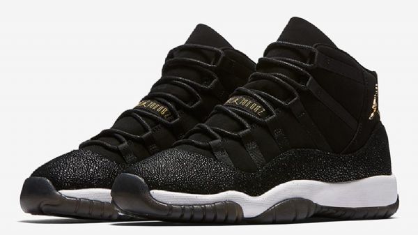Nike Air Jordan 11 Heiress Sko Herre Svarte Gull